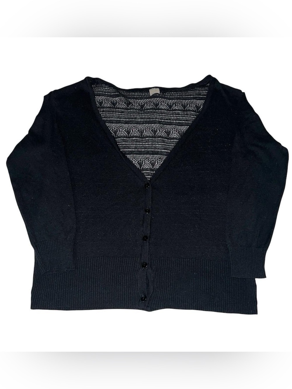 Debut black button up cardigan.